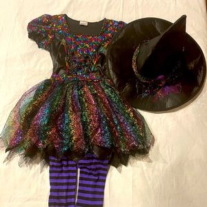 Kids Sequin Witch Costume, girls small (4/6)
